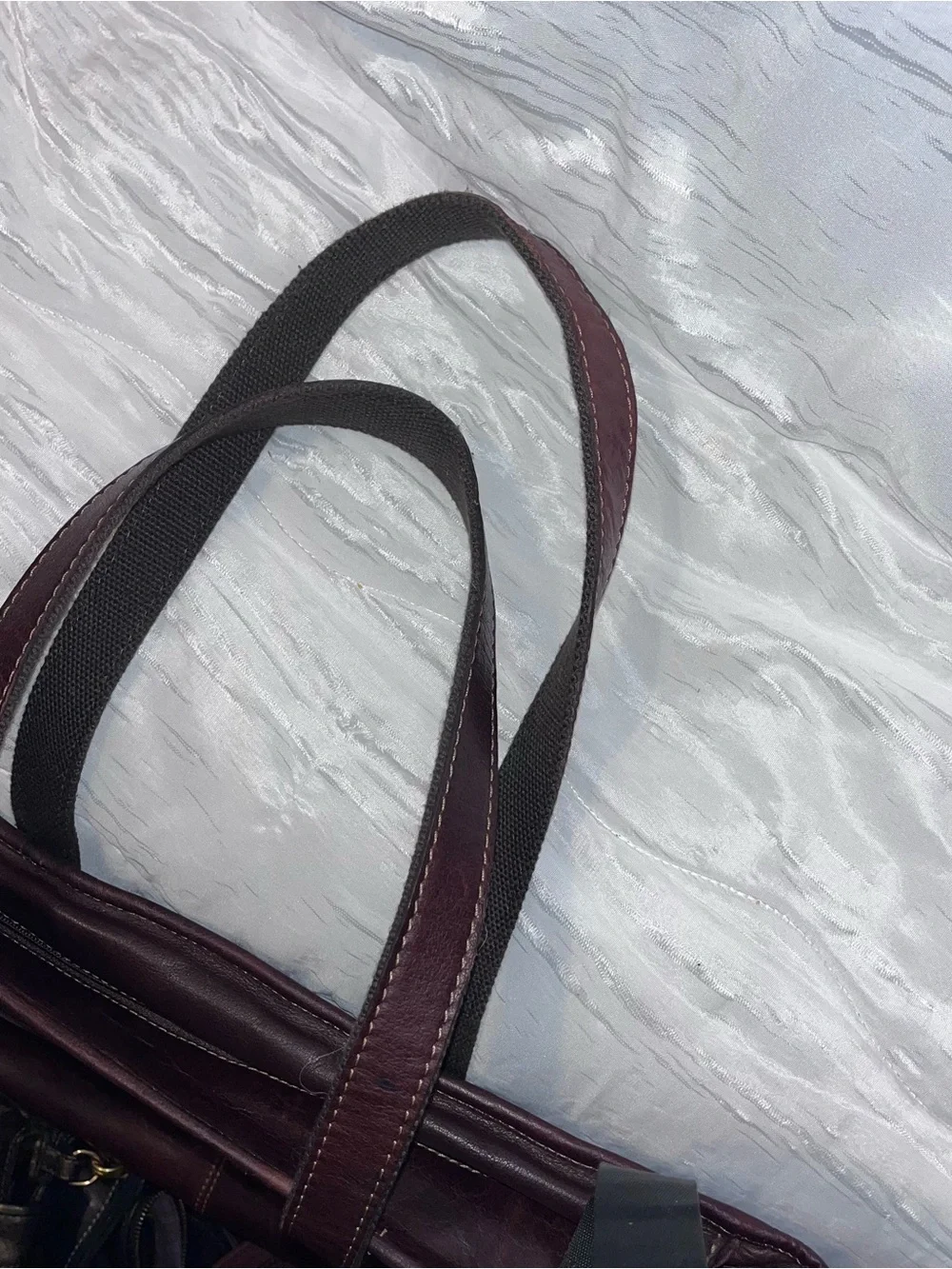 Jack George’s Full Grain Leather Tote Briefcase NWOT